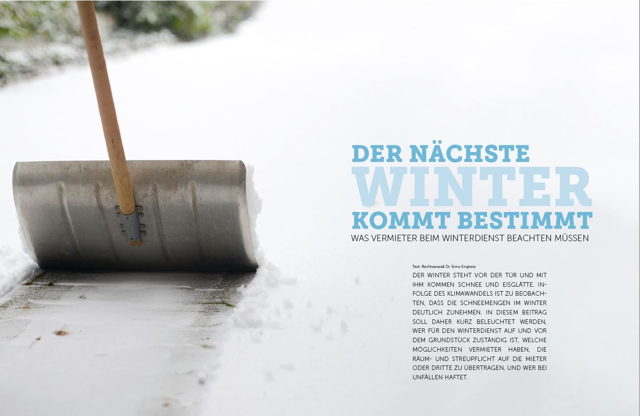 Was müssen Vermieter beim Winterdienst beachten?
