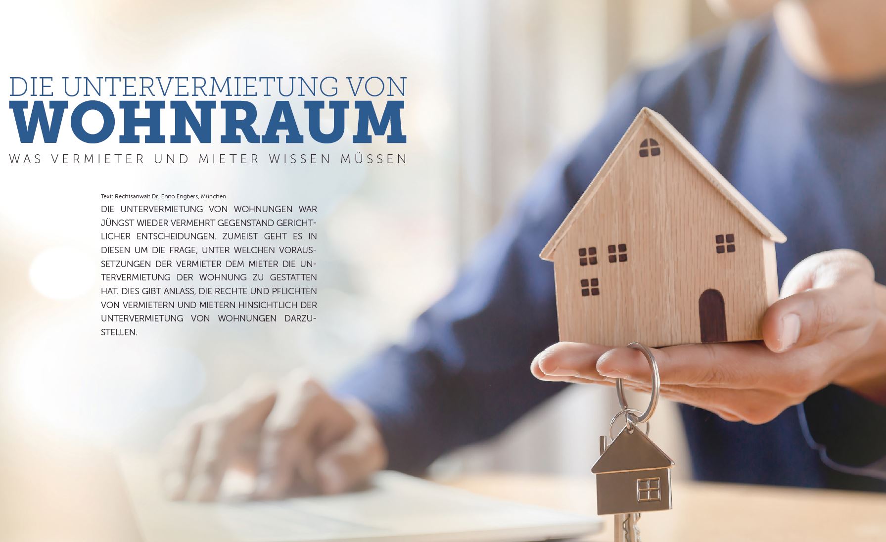 Die Untervermietung von Wohnraum