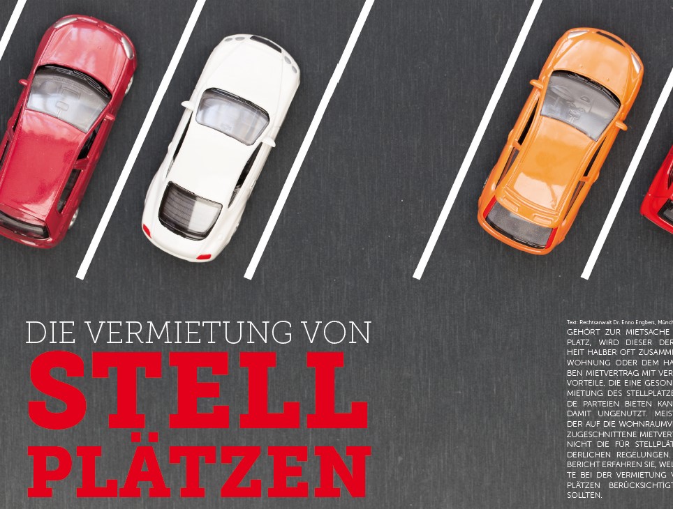 Die Vermietung von Stellplätzen